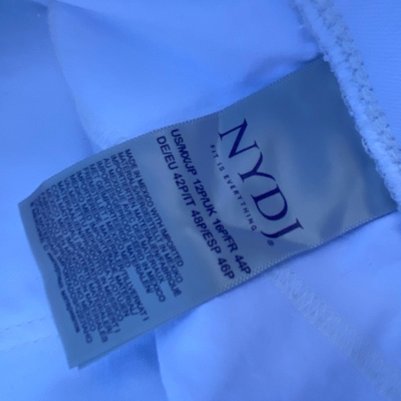 SOLD💲NYDJ white stretch jeans lift tuck technology Not Your Daughters Jeans 12P - Picture 6 of 11